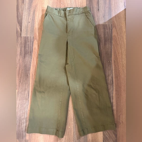 Oak + Fort Cropped Twill Wide Leg Pant - Size small - Picture 2 of 6